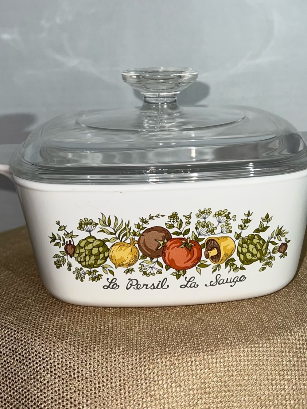 Vintage Corning Ware Spice Of Life Le Persil La Sauge 1.5 Quart A-1 1/2-B W/ Lid